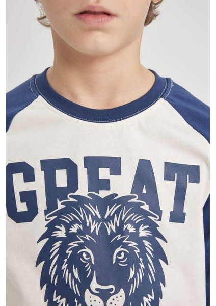 Erkek Çocuk Baskılı Uzun Kollu Tişört C1100A824SP