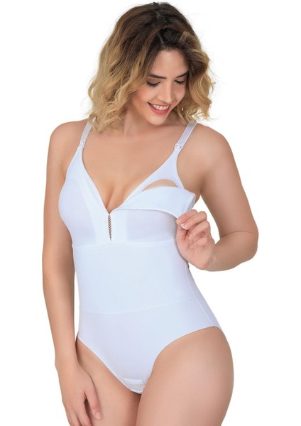 Beyaz Mı Emay 2944 Sırt Destekli Badi Emzirme Korse