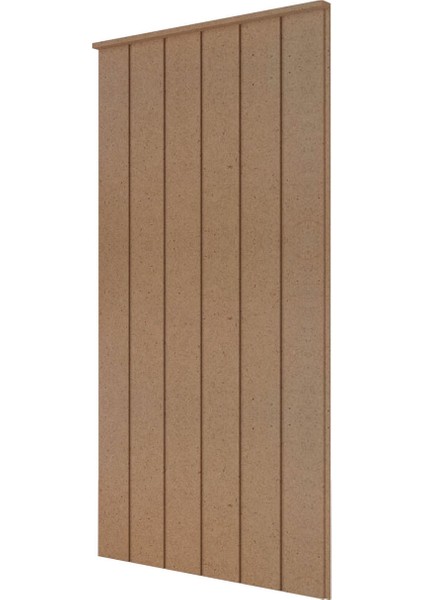 Dekoratif Duvar Paneli ( 6 mm Kalınlık ) ( 54 x 105 cm ) Boyanabilir Ahşap Ham Mdf PANEL2