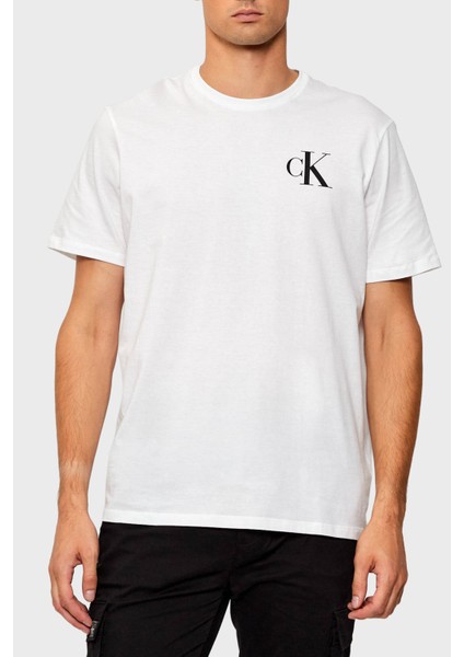 Logolu Pamuklu Regular Fit Bisiklet Yaka T Shirt LV04RD865GYAF Erkek T Shirt LV04RD865G Yaf