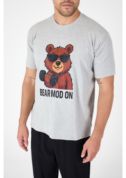 Teddy Bear Erkek Damat Pijama Takımı,kısa Kollu,cepli,mevsimlik 100% Pamuk,çeyiz,damat Bohça