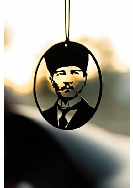 Metal Atatürk Dikiz Aynası Süsü 5-8 cm Kolay Montaj Tüm Araçlarla Uyumlu indirimleri