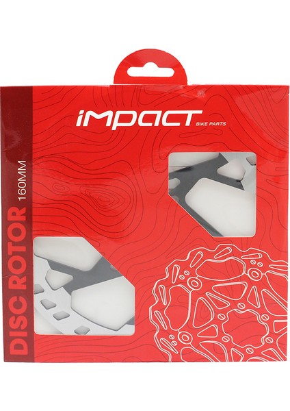 Bisiklet Rotor - 160 Mm, 6 Vida, Kartlı, 2.3mm Kalın, Siyah