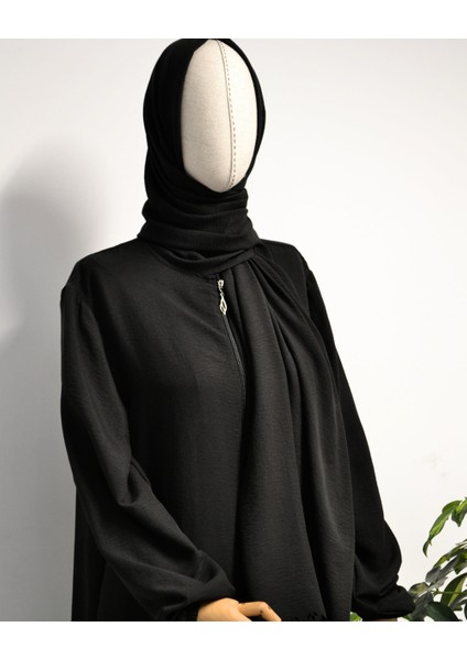 Kendinden Şallı Pamuklu Aerobin Kumaş Kadın Namaz Elbisesi / Ferace – 1-6 Beden Aralığı fiyatları