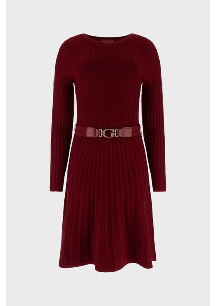 Ls Cn Flare Fit Bisiklet Yaka Kemer Detaylı Mini Triko Elbise W5BK68Z2YJ2 Bayan Elbise W5BK68 Z2YJ2 F57F indirimleri