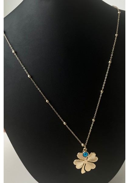 Uzun Zincirli Yonca Kolye (Zincir Boyu:72 Cm) fiyatları