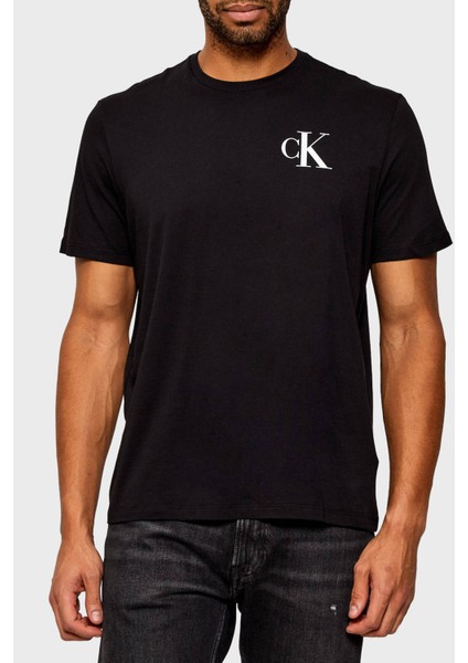 Logolu Pamuklu Regular Fit Bisiklet Yaka T Shirt LV04RD865GUB1 Erkek T Shirt LV04RD865G Ub1