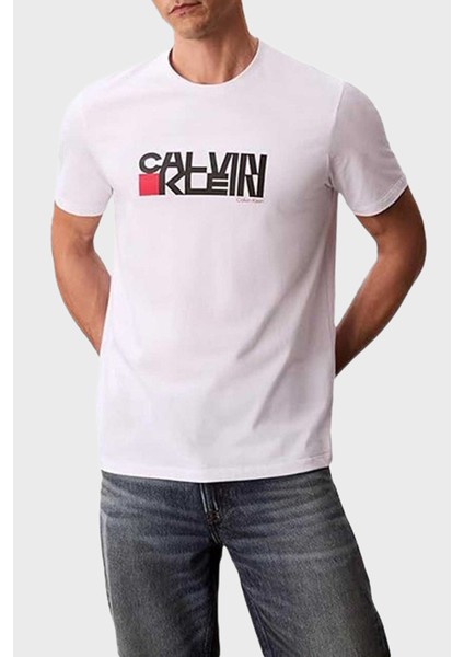 Logolu Pamuklu Regular Fit Bisiklet Yaka T Shirt LV04RD814GYAA Erkek T Shirt LV04RD814G Yaa