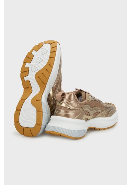 Logolu Metalik Detaylı Kalın Taban Sneaker Ayakkabı Bayan Ayakkabı EW003056 AF19766 M6203 fırsatları