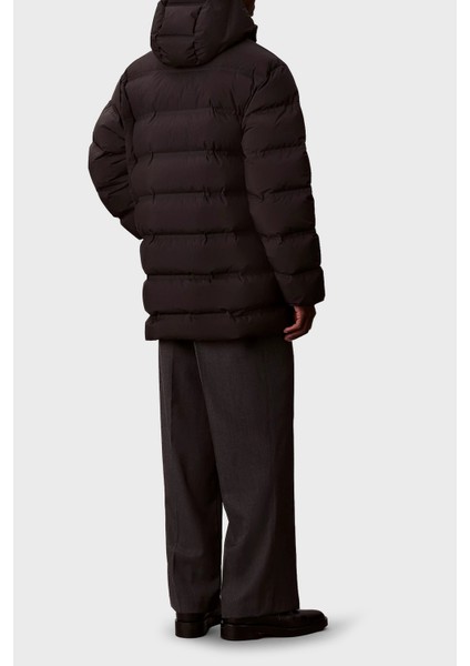 Kapitoneli Logolu Regular Fit Kapüşonlu Mont LV04LD516GUB1 Erkek Mont LV04LD516G Ub1 modelleri