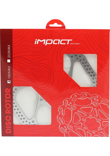 Bisiklet Rotor - 180 Mm, 6 Vida, Kartlı, B006