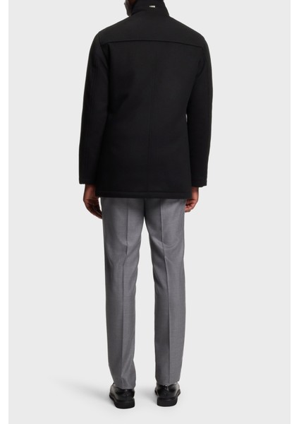 Yün ve Kaşmir Karışımlı Relaxed Fit Dik Yaka Kaban Erkek Kaban 50549193 001 modelleri