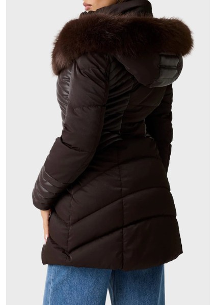 New Oxana Regular Fit Fermuarlı Kapüşonlu Şişme Mont W4BL61WGLZ0 Bayan Mont W4BL61 Wglz0 G1EB modelleri