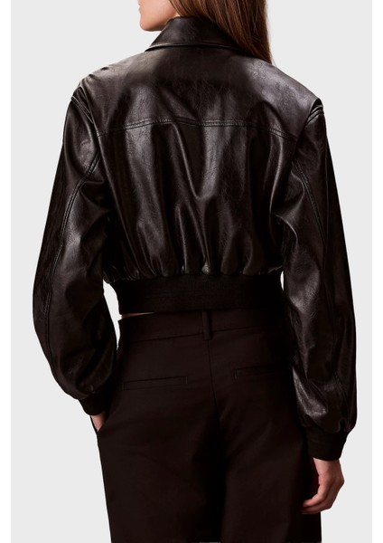 Logolu Regular Fit Fermuarlı Kısa Ceket LV047C518GUB1 Bayan Ceket LV047C518G Ub1 modelleri