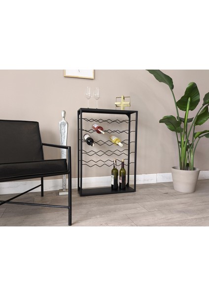 Rackandcork Rack And Cork 25 Şişe Kapasiteli Raf I Modern Şarap Ünitesi I Metal Şaraplık I Mutfak & Bar Rafı modelleri