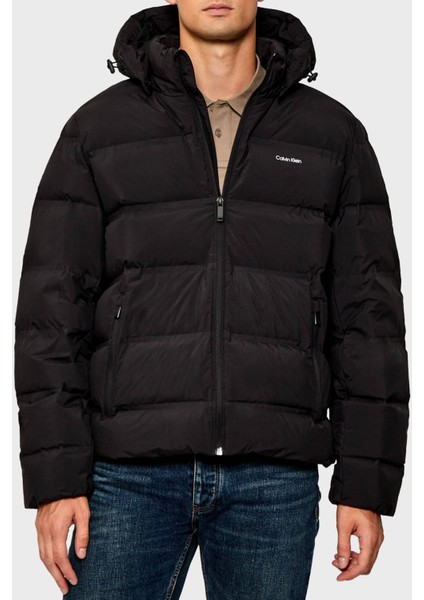 Suya Dayanıklı Regular Fit Çıkarılabilir Kapüşonlu Şişme Mont LV04LD517GUB1 Erkek Mont LV04LD517G Ub1