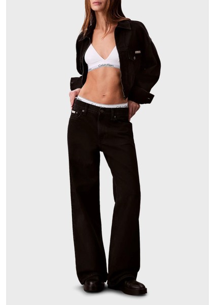 Pamuklu Baggy Fit Düşük Bel Geniş Paça Jeans LV047D713GTWM Bayan Kot Pantolon LV047D713G Twm