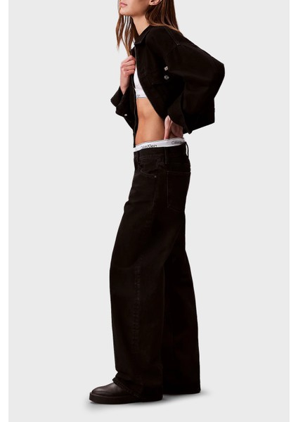 Pamuklu Baggy Fit Düşük Bel Geniş Paça Jeans LV047D713GTWM Bayan Kot Pantolon LV047D713G Twm fırsatları