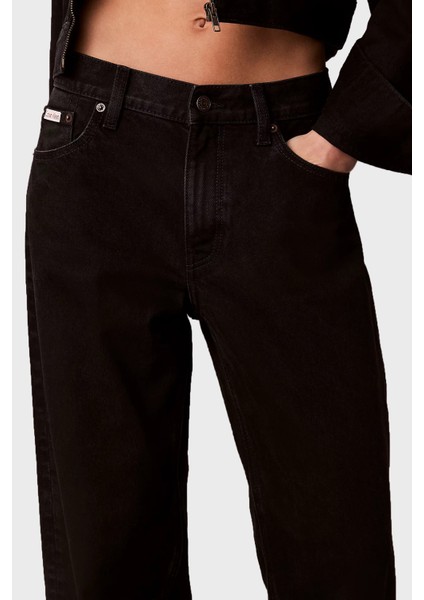 Pamuklu Baggy Fit Düşük Bel Geniş Paça Jeans LV047D713GTWM Bayan Kot Pantolon LV047D713G Twm indirimleri