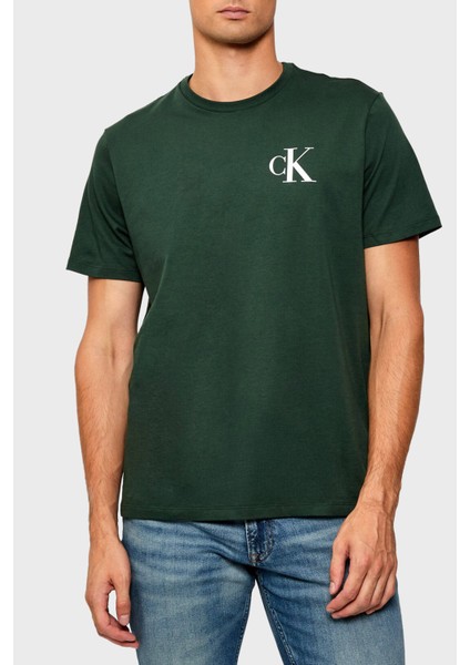 Logolu Pamuklu Regular Fit Bisiklet Yaka T Shirt LV04RD865GLLG Erkek T Shirt LV04RD865G Llg