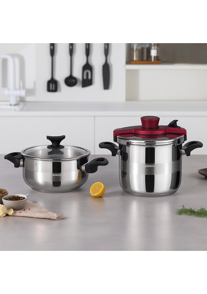 Ametist 3,5+7 Lt Düdüklü Tencere Seti - AME 4134 indirimleri