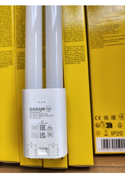 Osram LED Pll 12W Ilık Beyaz 3000K 4 Pin 2G11 220V Ampul (20ADET) fırsatları