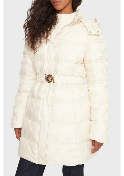 Imma Kapitoneli Regular Fit Çıkarılabilir Kapüşonlu Su Itici Mont W5BL44W2912 Bayan Mont W5BL44 W2912 G1F7