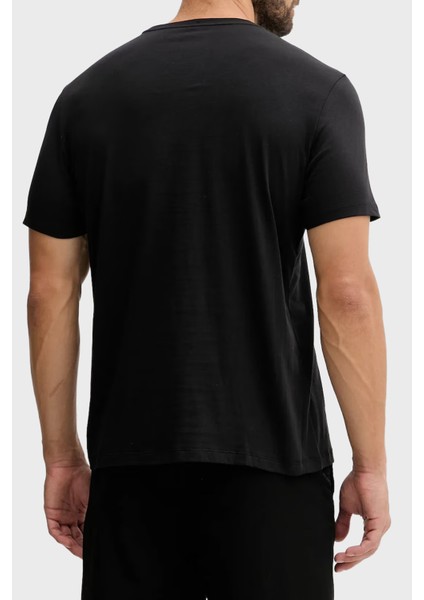 Logolu % 100 Pamuk Regular Fit Bisiklet Yaka T Shirt LV04RD820GUB1 Erkek T Shirt LV04RD820G Ub1 fiyatları