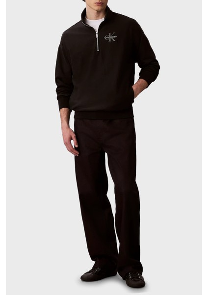 Pamuklu Regular Fit Yarım Fermuarlı Dik Yaka Sweat LV04RD236GUB1 Erkek Sweat LV04RD236G Ub1 fiyatları