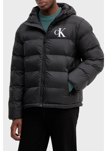 Kapitoneli Regular Fit Kapüşonlu Yaka Şişme Mont LV04RD528GUB1 Erkek Mont LV04RD528G Ub1