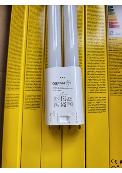 Osram LED Pll 12W Ilık Beyaz 3000K 4 Pin 2G11 220V Ampul (50ADET) modelleri