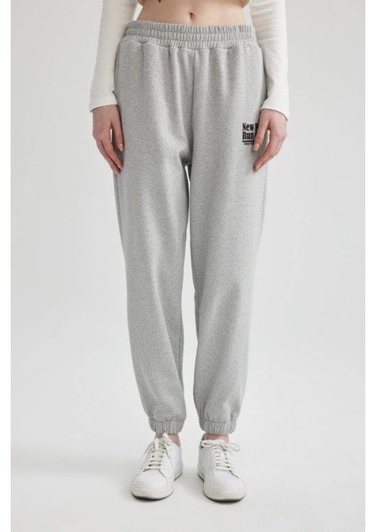 Coool Jogger Eşofman Altı Düz Beli Basic Düz Paçası Lastikli