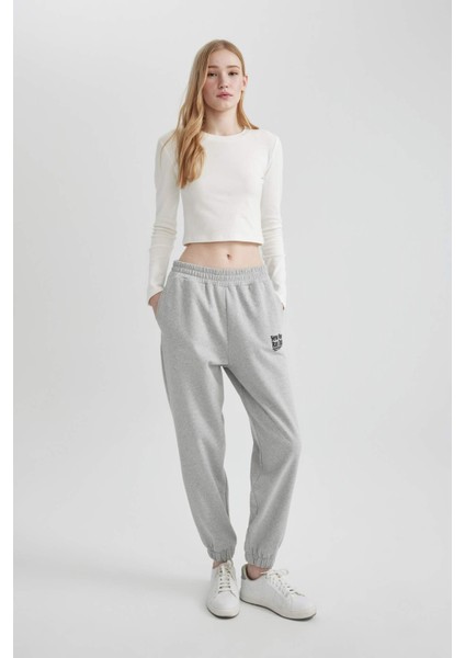 Coool Jogger Eşofman Altı Düz Beli Basic Düz Paçası Lastikli