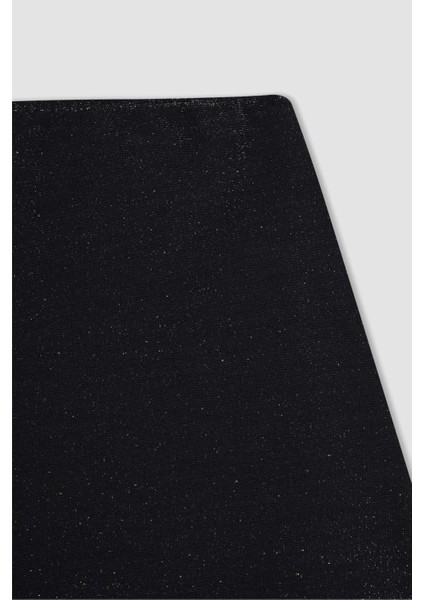 Parlak Kumaş Mini Plaj Eteği-Fall in Love B0628AX24SM