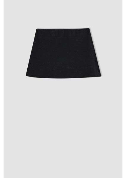 Parlak Kumaş Mini Plaj Eteği-Fall in Love B0628AX24SM