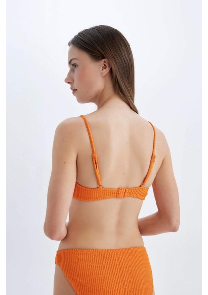 Regular Fit Bürümcük Bikini Üstü-Fall in Love B7207AX24SM