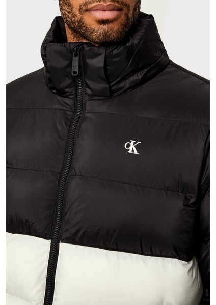 Kapitoneli Regular Fit Çıkarılabilir Kapüşonlu Mont LV04RD527GYAS Erkek Mont LV04RD527G Yas