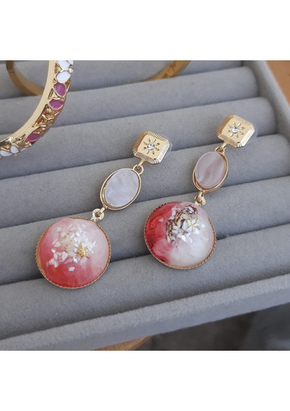 Vip Küpe Özel Seri Renkli Sallantılı