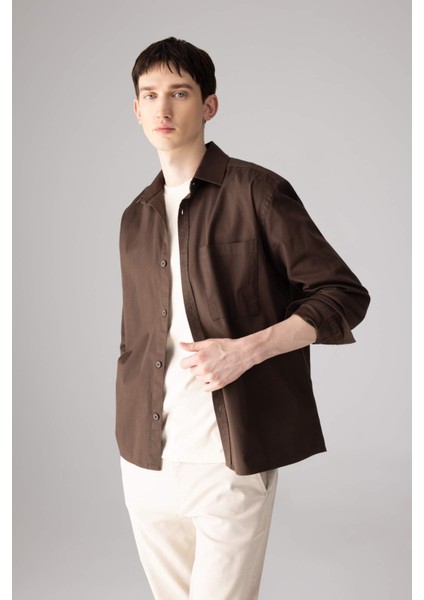 Relax Fit Polo Yaka Gömlek Ceket B3676AX24SP