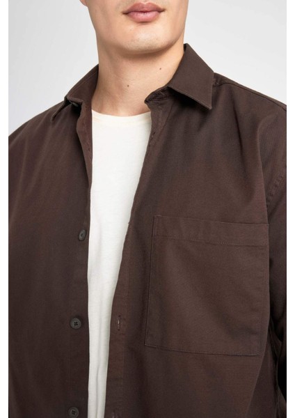 Relax Fit Polo Yaka Gömlek Ceket B3676AX24SP