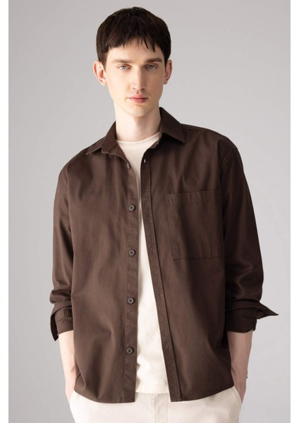 Relax Fit Polo Yaka Gömlek Ceket B3676AX24SP