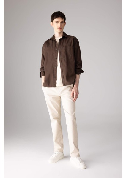 Relax Fit Polo Yaka Gömlek Ceket B3676AX24SP