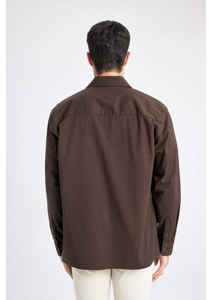 Relax Fit Polo Yaka Gömlek Ceket B3676AX24SP