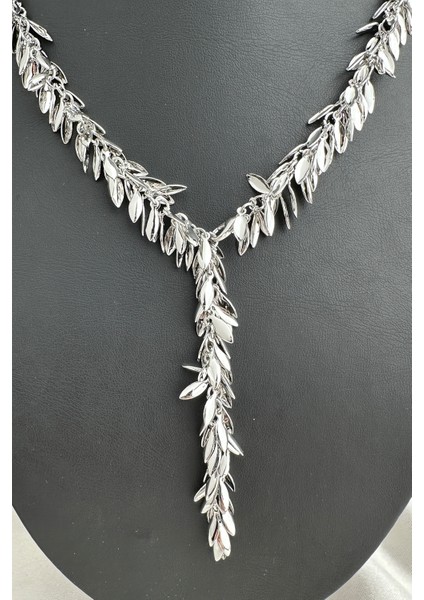 Hareketli Yaprak Detaylı Ayarlanabilir Y Kolye (60CM) fiyatları