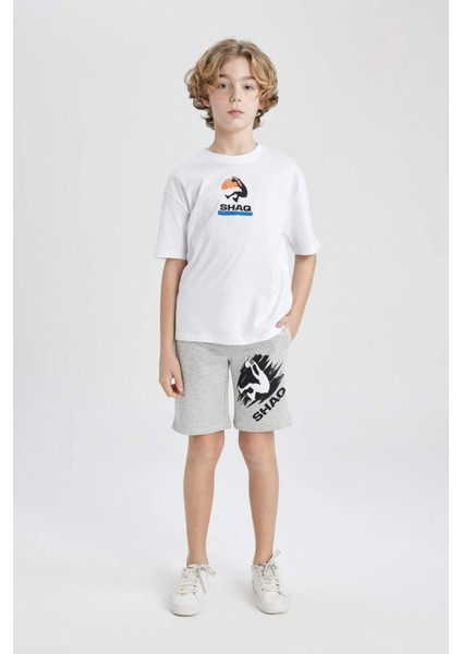 Erkek Çocuk Shaquille O'Neal Oversize Geniş Kalıp Bisiklet Yaka Kısa Kollu Tişört C0411A824SM