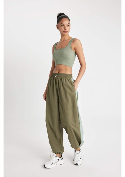 Fit Jogger Eşofman Altı Beli Lastikli Paçası Ayarlanabilir Lastikli Paraşüt Kumaş B4234AX24SP