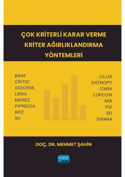 Çok Kriterli Karar Verme Kriter Ağırlıklandırma Yöntemleri- Mehmet Şahin