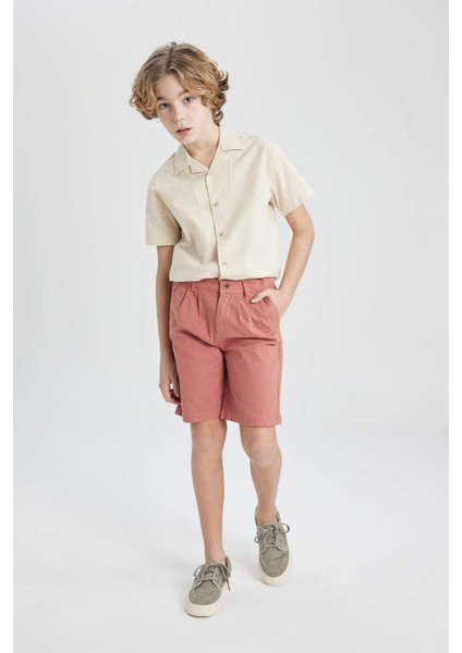 Erkek Çocuk Gabardin Şort B8940A824SP