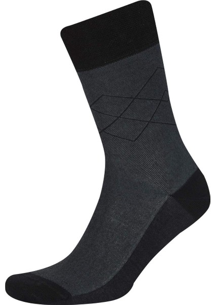 Erkek Dikişsiz Metal Pinli Ultra Soft 2'li Bambu Premium Uzun Çorap C2535AXNS