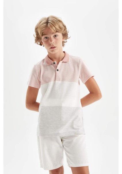 Erkek Çocuk Polo Yaka Pike Kısa Kollu Tişört